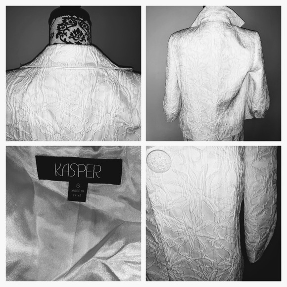 ❤️💜KASPER❤️💜3-PC. TEXTURED PENCIL SKIRT SUIT❤️💜 - Picture 6 of 8